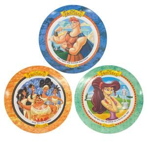 McDonald’s Disney Hercules plates 1997 vintage set of three